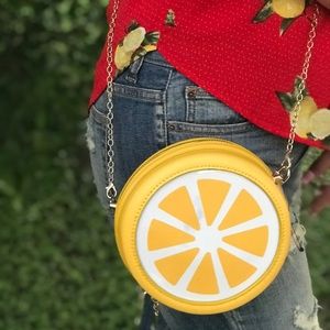 Yellow Lemon Crossbody Bag